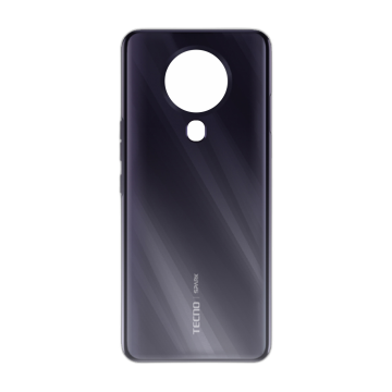 Tecno Spark 6 Rear Back Body Casing Housing Replacement Battery Back Door With Side Buttons For Spark 6 - Black - Image 2