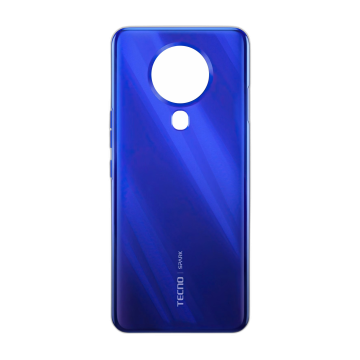 Tecno Spark 6 Rear Back Body Casing Housing Replacement Battery Back Door With Side Buttons For Spark 6 - Blue - Image 2