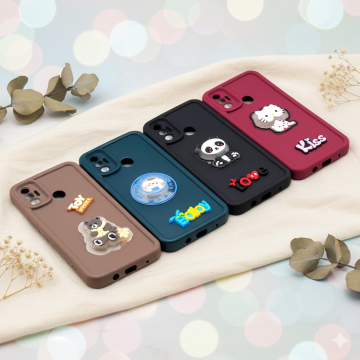 Tecno Spark 7 - 7T Cute Kitty Blinking Lights Mobile Cover - Image 2