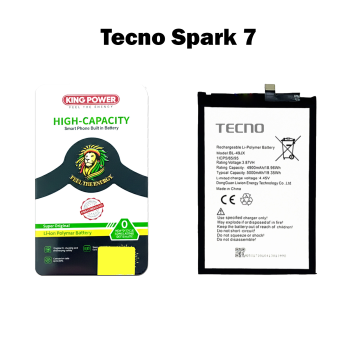 Tecno Spark 7 Battery Replacement - King Power 5000mAh (BL-49JX) - Image 2