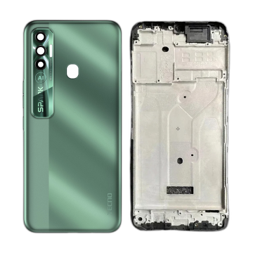 Tecno Spark 7 Pro Rear Complete Body Casing Housing With Camera Lens Replacement For Spark 7 Pro - Green - Image 2
