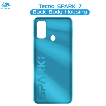 Tecno Spark 7 Rear Back Body Casing Housing Replacement Battery Back Door For Tecno Spark 7 - Blue - Image 2