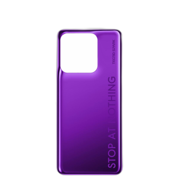 Tecno Spark 8 Rear Back Body Casing Housing Replacement Battery Back Door For Tecno Spark 8 - Purple - Image 2