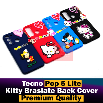 Tecno Spark 8C Back Cover Hello Kitty Braslate Chain Soft Spark 8C Case For Girls - Image 2