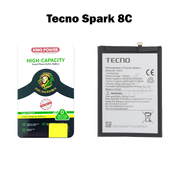 Tecno Spark 8C Battery Replacement - King Power 5000mAh (BL-48DX) - Image 2