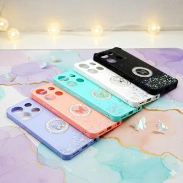Tecno Spark Go 2023 Glitter Cover Mulitcolour Ladies Mobile Cover - Image 2
