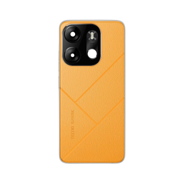 Tecno Spark Go 2023 Housing Middle Frame With Side Button and Replacement Battery Back Door For Spark Go 2023 - Orange - Image 2