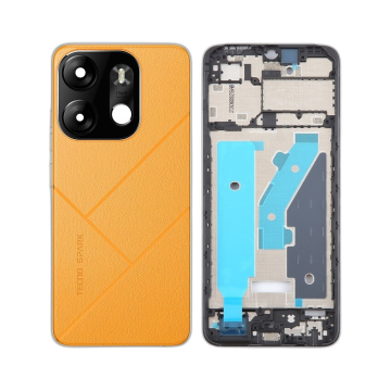 Tecno Spark Go 2023 Rear Complete Body Casing Housing Replacement For Spark Go 2023 - Orange - Image 2