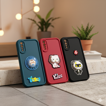 Vivo S1 Cute Kitty with Blinking Lights Soft Colorful Mobile Cover
