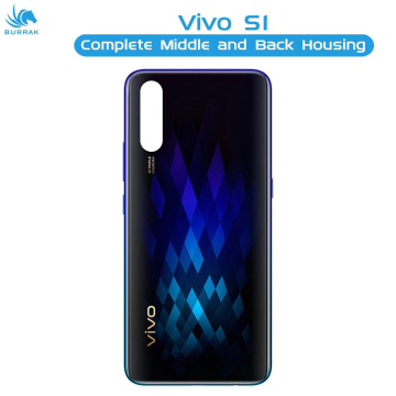 Vivo S1 Housing Middle Frame With Side Button and Camera Lens Body Casing Replacement For S1 - Black - Image 2