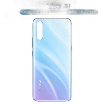 Vivo S1 Housing Middle Frame With Side Button and Camera Lens Body Casing Replacement For S1 - Blue - Image 2