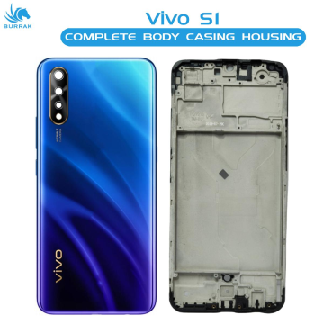 Vivo S1 Housing Middle Frame With Side Button and Camera Lens Complete Body Casing Replacement For S1 - Green - Image 2