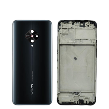 Vivo S1 Pro Housing Middle Frame With Side Button and Camera Lens Complete Body Casing Replacement For S1 Pro - Black - Image 2