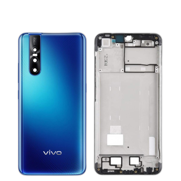 Vivo V15 Pro Housing Middle Frame With Side Button and Camera Lens Complete Body Casing Replacement For V15 Pro - Blue - Image 2