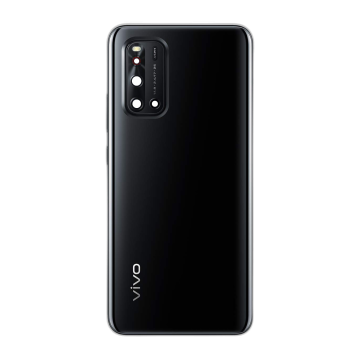 Vivo V19 Housing Middle Frame With Side Button and Replacement Battery Back Door For V19 - Black - Image 2