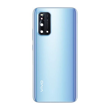 Vivo V19 Housing Middle Frame With Side Button and Replacement Battery Back Door For V19 - Blue - Image 2