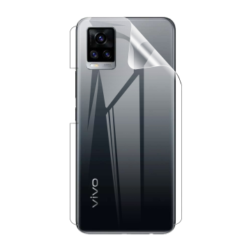 Vivo V20 Back Clear Jelly Protector - Soft Hydrogel Film - Image 2
