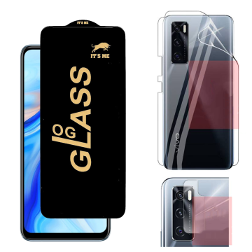Vivo V20 SE 360¬∞ Clear Kit: OG Glass + Back Jelly Camera Guard - Image 2