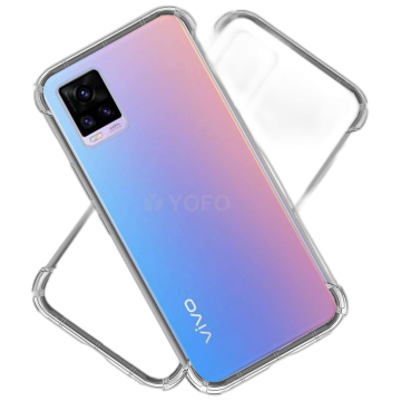 Vivo V20 Transparent Extra Bumper Anti Shock Soft Crystal Clear Case - Image 2