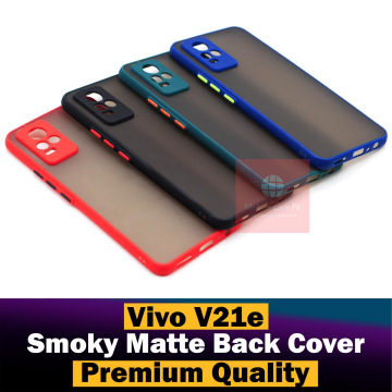 Vivo V21E Smoky Matte Armor Case Camera Protection Mobile Cover - Image 2
