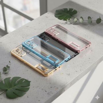 Vivo V21E Soft Multi Chrome Border Camera Protection Cover - Image 2