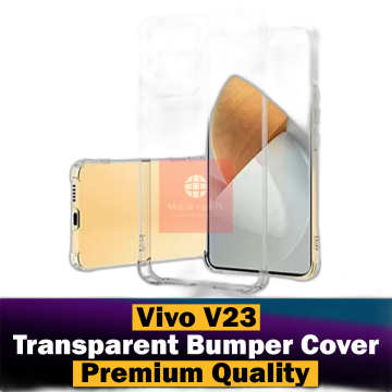 Vivo V23 Transparent Crystal Clear Case With Extra Bumper - Image 2