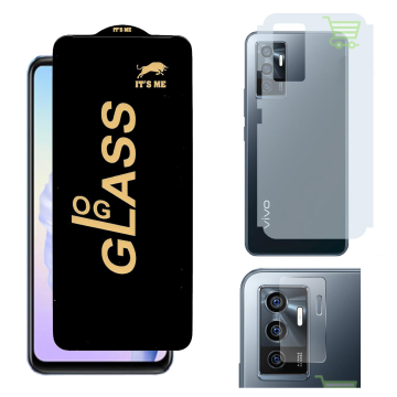 Vivo V23e 3-in-1 Kit: OG Glass + Carbon Back Camera Protector - Image 2