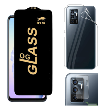 Vivo V23e 360¬∞ Clear Kit: OG Glass + Back Jelly Camera Guard - Image 2