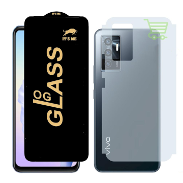 Vivo V23e Combo: OG Glass Screen Protector + Carbon Back Skin - Image 2