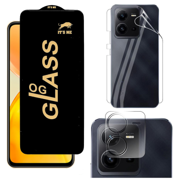 Vivo V25e 360¬∞ Clear Kit: OG Glass + Back Jelly Camera Guard - Image 2