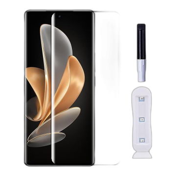 Vivo V29 Front UV Tempered Glass Protector For Fully Curved Glass For Vivo V29 - Image 2