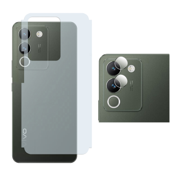 Vivo V29e Clear Back Kit: Carbon + Camera Lens Protector - Image 2