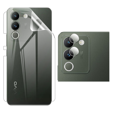 Vivo V29e Clear Back Kit: Jelly Film + Camera Lens Protector - Image 2