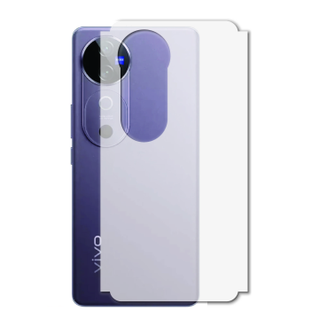 Vivo V40 Back Protector Carbon Fiber Matte Soft Skin Sheet - Image 2