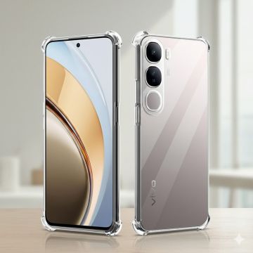 Vivo V40 Lite Crystal Clear Anti Shock Bumper Mobile Cover - Image 2