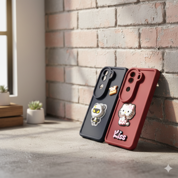 Vivo V40e Cute Kitty Blinking Lights Soft Colorful Mobile Cover - Image 2