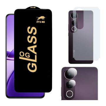 Vivo V50 Lite 3-in-1 Kit: OG Glass + Carbon Back Camera Protector - Image 2