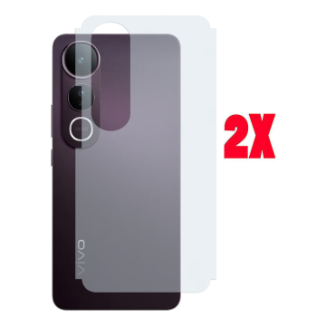 Vivo V50 Lite Back Protector Carbon Fiber Matte Soft Skin Sheet For - 2Pcs - Image 2