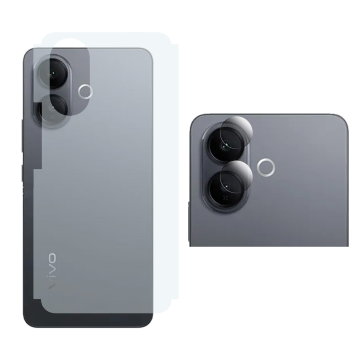 Vivo V60 Lite Clear Back Kit: Carbon + Camera Lens Protector - Image 2