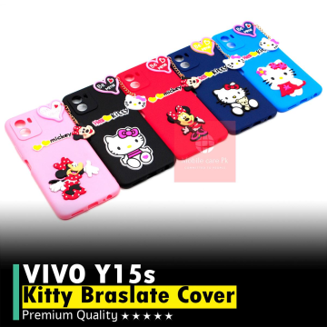 Vivo Y01 Hello Kitty Braslate Chain Soft Case For Girls - Image 2