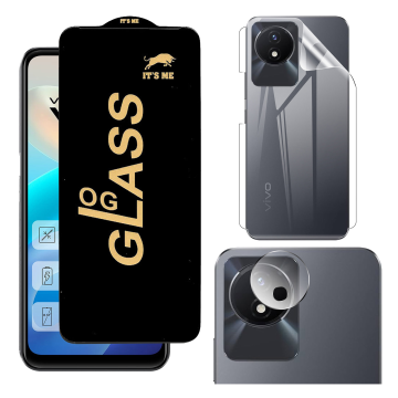 Vivo Y02 360¬∞ Clear Kit: OG Glass + Back Jelly Camera Guard - Image 2