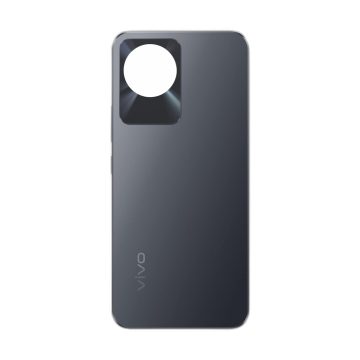 Vivo Y02 Housing Middle Frame With Side Button and Replacement Battery Back Door For Vivo Y02 - Black - Image 2