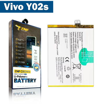 Vivo Y02s Battery Replacement - ZNF 5000mAh (B-W1) - Image 2