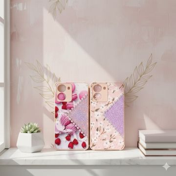Vivo Y02s Multicolour Stone Glitter Back Cover - Image 2