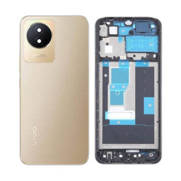 Vivo Y02T Rear Complete Body Casing Housing Replacement For Y02T - Golden - Image 2