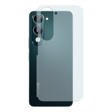 Vivo Y04 Back Protector Carbon Fiber Matte Soft Skin Sheet - Image 2