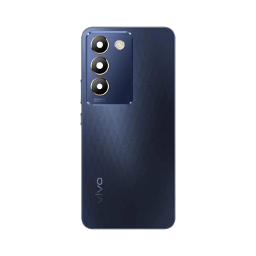 Vivo Y100 Housing Middle Frame With Side Button and Replacement Battery Back Door For Y100 - Black - Image 2