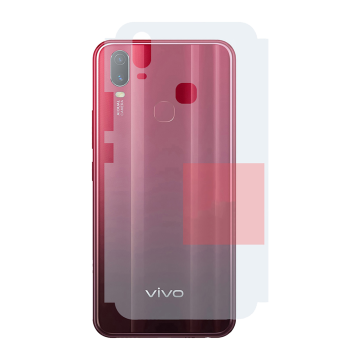 Vivo Y11 Carbon Fiber Back Skin - Matte Protective Film - Image 2