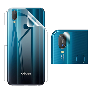 Vivo Y11 Clear Back Kit: Jelly Film + Camera Lens Protector - Image 2