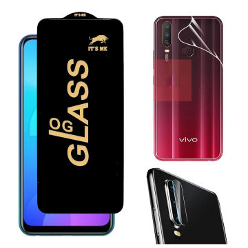 Vivo Y12 360¬∞ Clear Kit: OG Glass + Back Jelly Camera Guard - Image 2